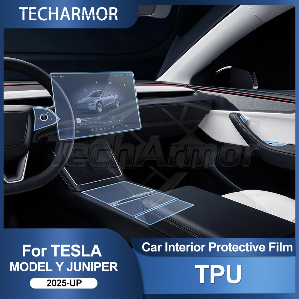 

Car Interior TPU Protector Anti-scratch Film For Tesla Model Y Juniper 2025 2026 Auto Protective Anti-tear Stickers Accessories