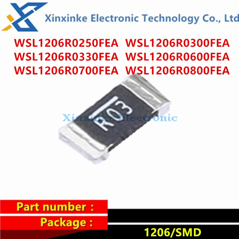 

5PCS WSL1206 0.025ohms 0.03R 0.033R 0.06Ω 0.07R 0.08R Current Sense Resistors 1/4watt 1% R025 R03 R033 R06 R07 R08