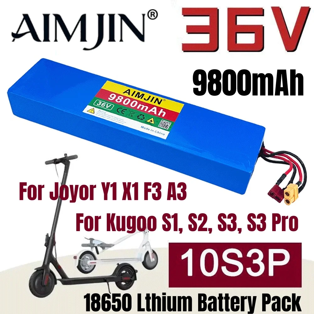 

36V 9800mAh 10S3P 36v Electric Scooter Battery Pack 36v Battery Scooter 18650 Lithium For Kugoo S1, S2, S3, S3 Pro