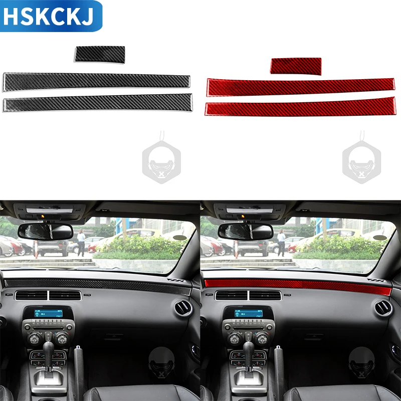 

Carbon Fiber Car Side Front Dash Trim Cover Accessories Styling Decoration For Chevrolet Camaro 2010 2011 2012 2013 2014 2015