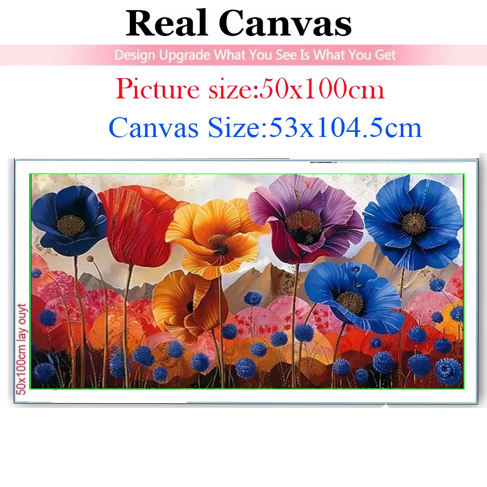 Watercolor Poppy Flowers Diamond Painting New 2025 Jewelry Cross Stitch Full Square Round Diamond Mosaic Embroidery Home Decor