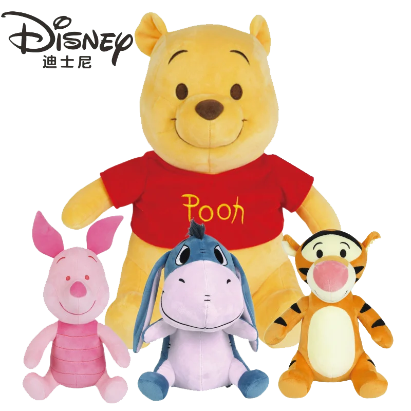 9in Winnie the Pooh Tigger Piglet Eeyore Doll Disney Plush Toys Lilo&Stitch Plush Stuffed Doll Soft Pillow Cute Toy Gifts