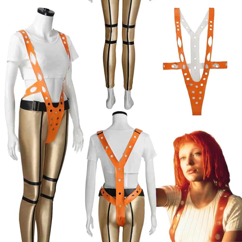 

Fantasia Fifth Element Leeloo Cosplay Clothing 1997 Movie Disfraz Costume Women Fantasy Halloween Carnival Party Clothes