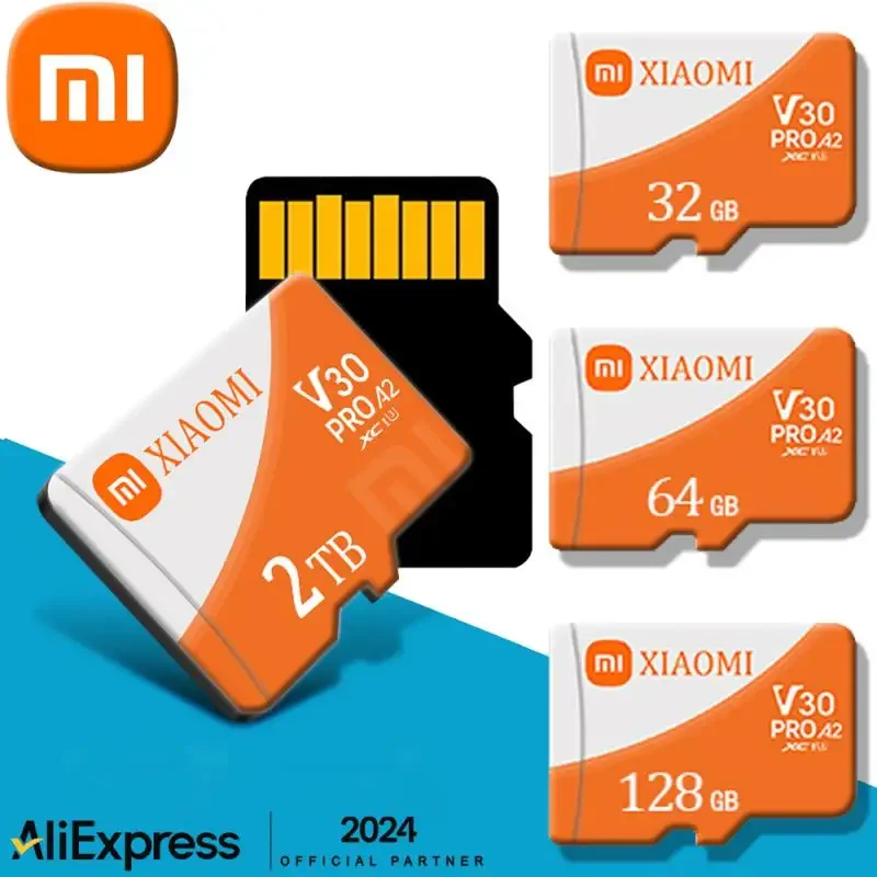 Mijia 샤오미 마이크로 TF/SD 카드 클래스 10 SD 카드, 256GB 메모리 카드, 128GB 512GB TF 카드, 카메라, 태블릿, 드론용, 2TB, 1TB