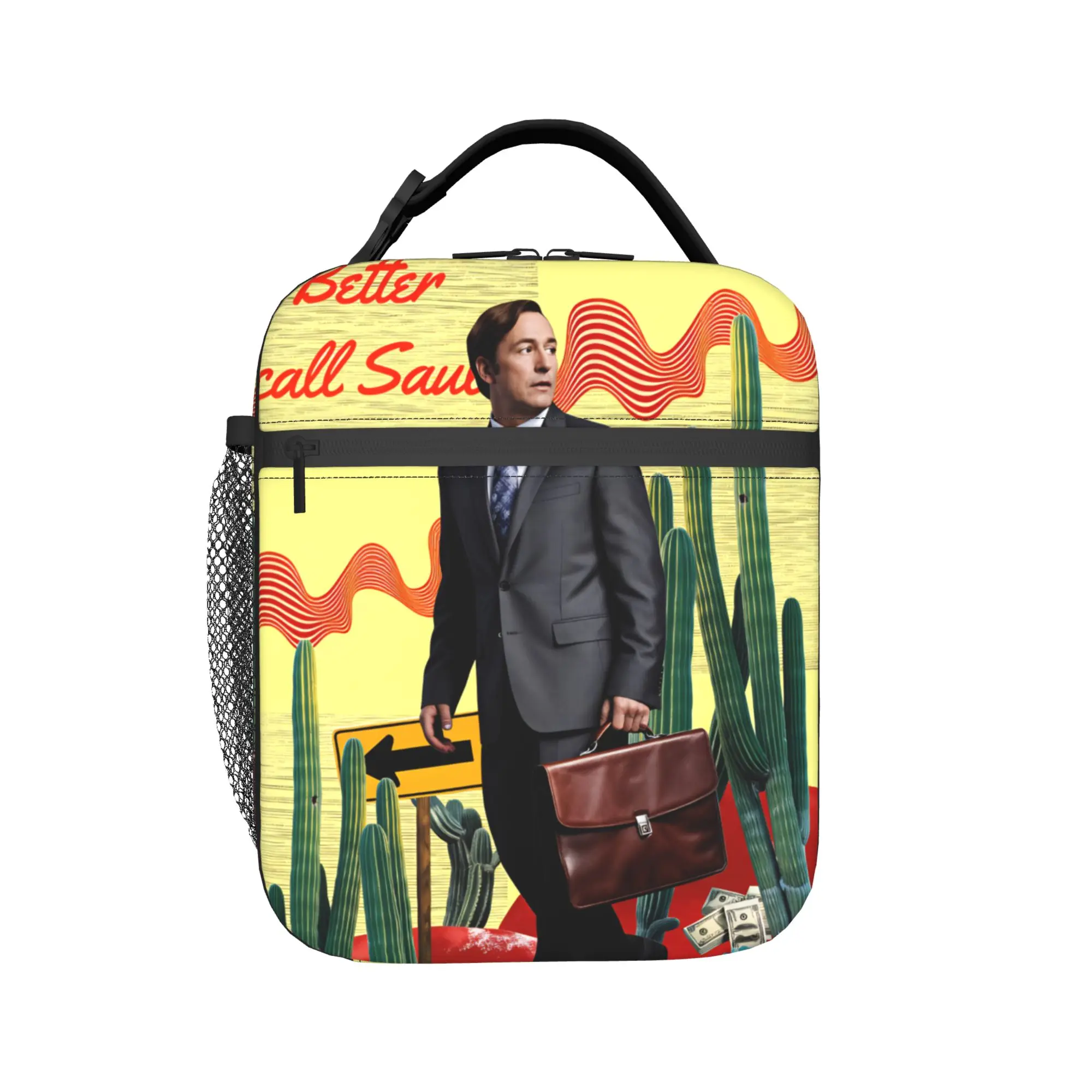 Better Call Saul Crime Television Lunch Bag Breaking Bad Portable Lunch Box Men Outdoor Picnic Cooler Bag Thermal Tote Handbags
