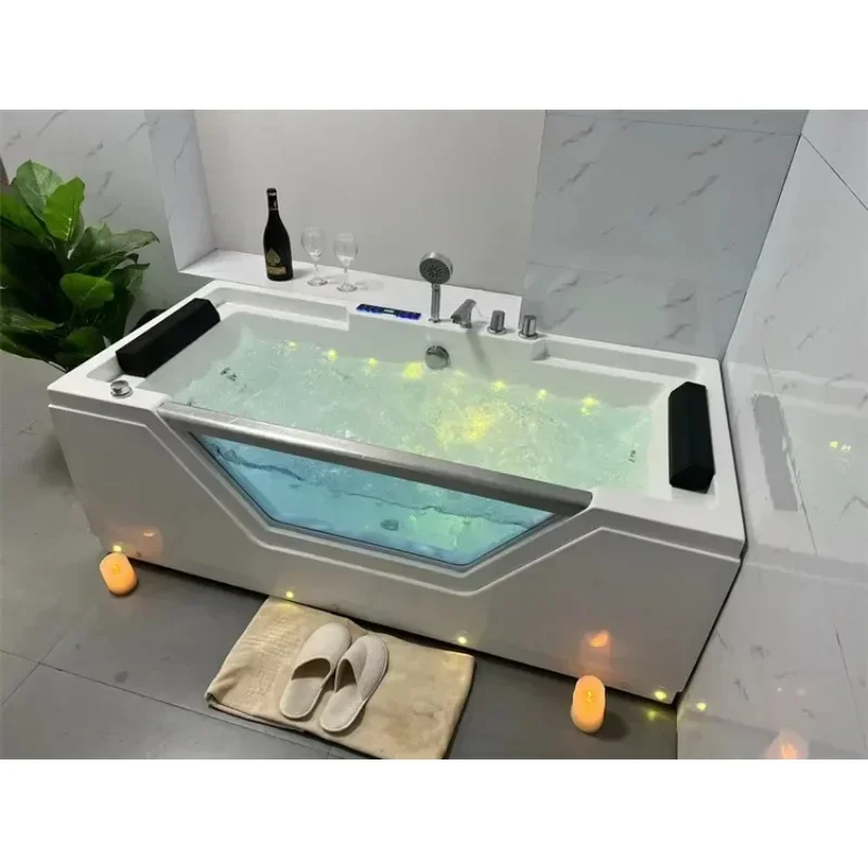 massage jets open seating massage spa bathtub touch panel smart control whirlpool massage tub