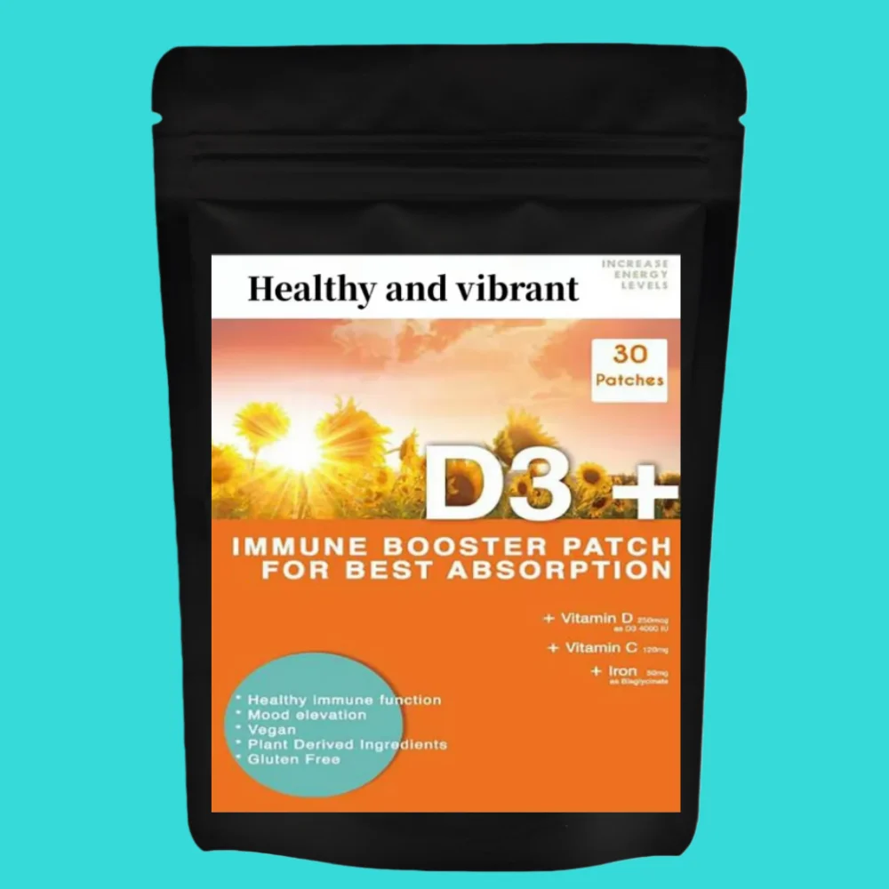 

Энергетические транспортировочные самоклеящиеся пластыри с витамином B12, 30 пластырей, поставка на одну месяц