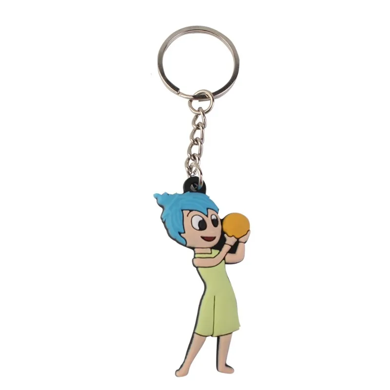 Creative Cartoon Inside Out Disney Series PVC Doll Keychain Pendant for Men and Women's Universal Decorative Product Accessory