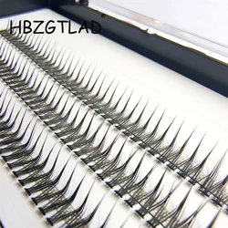 Fishtail type lashes L Curl Super Cluster Eyelash Extension Natural Mink Eyelash Individual Lashes Makeup Tools Cilias Volume