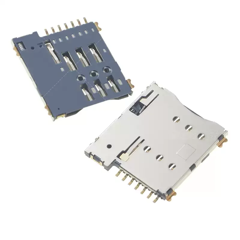 

YYT 10 шт. 7P MICRO SIM держатель карты мобильного телефона 1,35 мм высокий самоэластичный 7P самоэластичный с переключателем