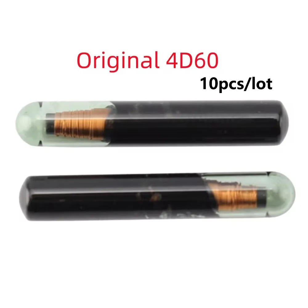 10pcs/lot Original 4D60 CHIP id4D60 ID60 Big Glass Chip 10x Car Key chip For Ford Connect Fiesta Focus Big Glass Key Chip