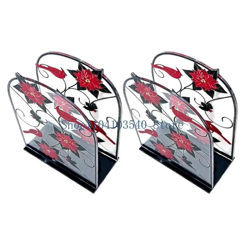 02DC Acrylic paper stand set of 2 for guest bath and powder room use Napkin Stand