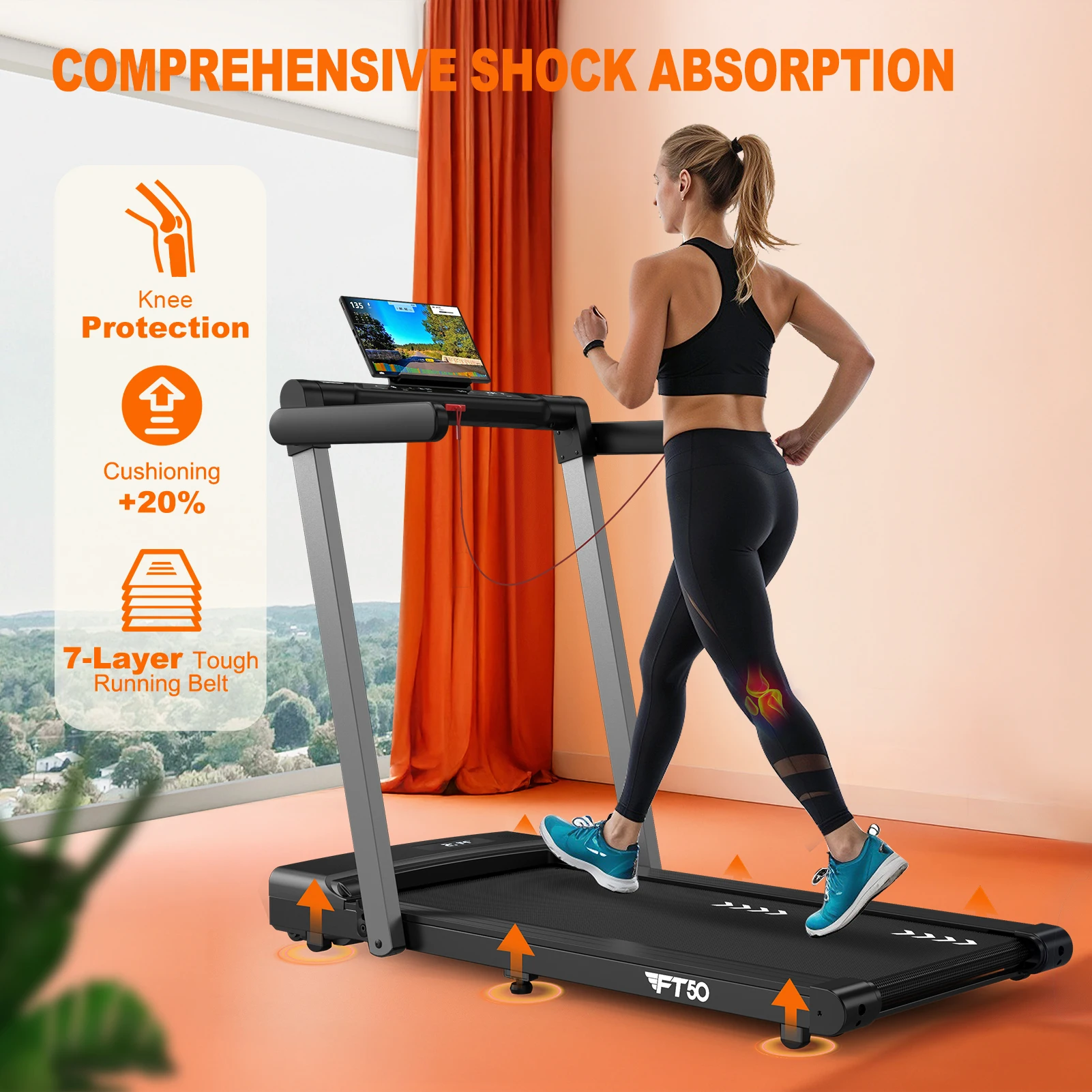 Mettlematic 2-in-1 Treadmill for Home 6
