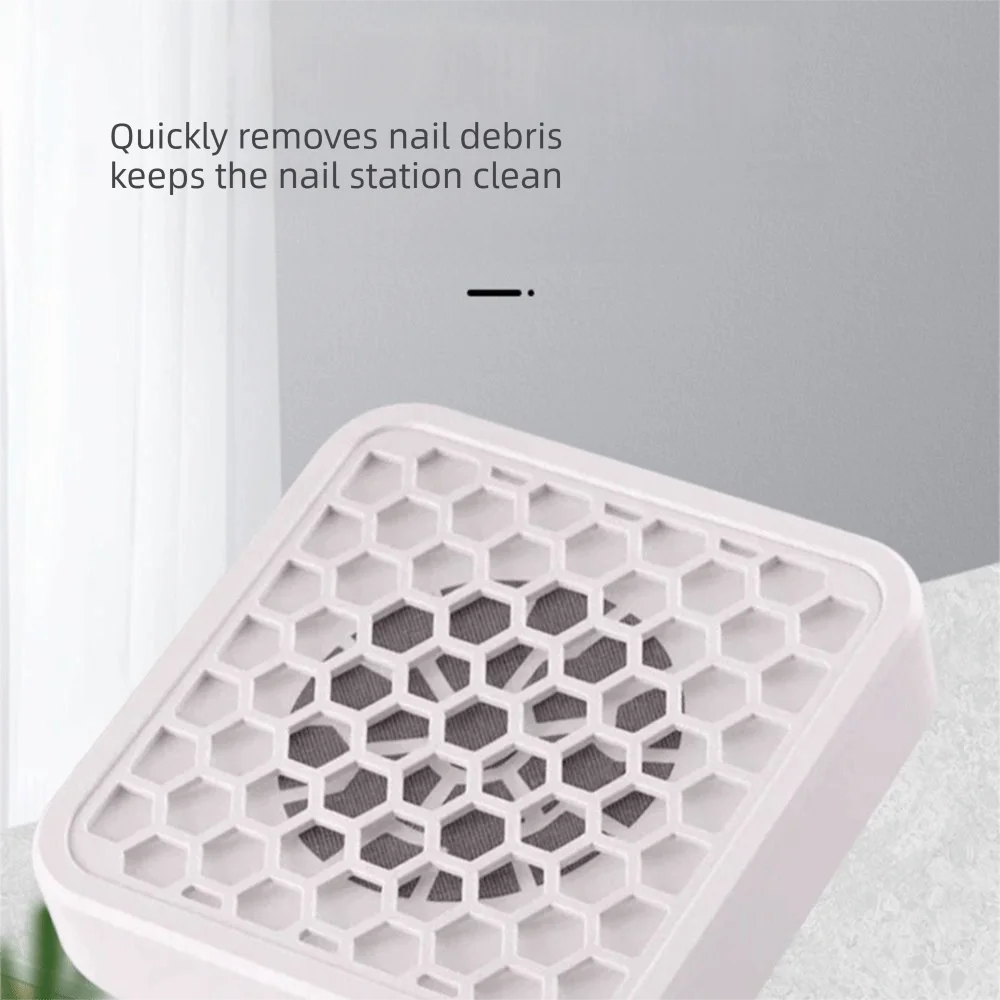 Strong Suction Fan Nail Dust Extractor Filter Pad USB Nail Dust Collector Multi-colors Powerful Vacuum Fan
