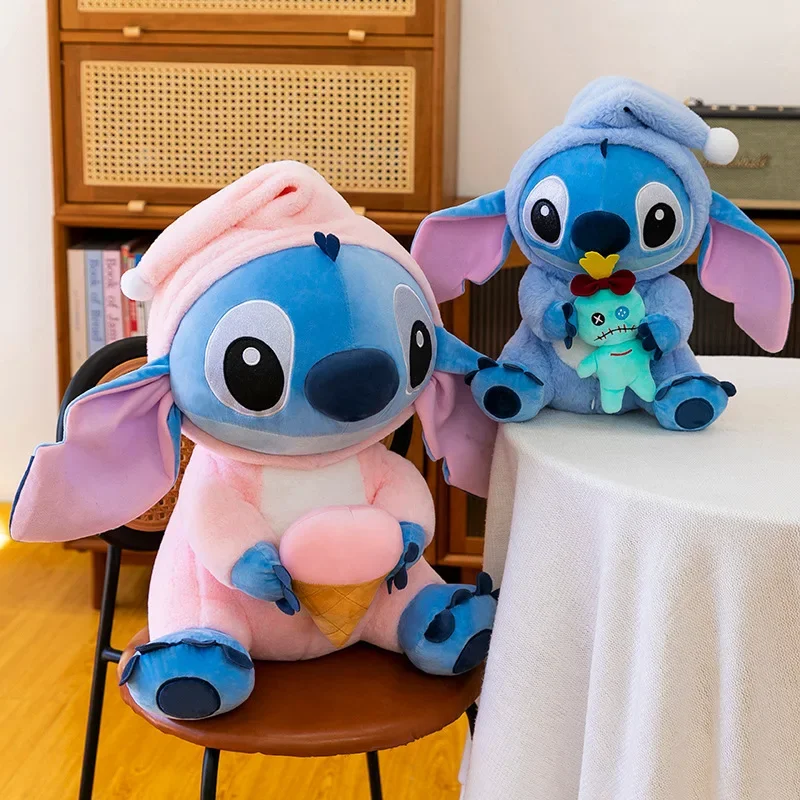 28/80 سنتيمتر ديزني ليلو وستيتش أفخم دمية لعبة من الكارتون أنيمي محشوة Kawaii سكرمب لينة بلوشي الاطفال هدايا عيد الميلاد عيد ميلاد Stich