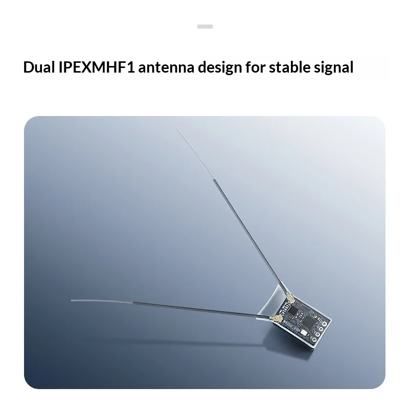 Receptor RadioLink ER16 ELRS 2.4G V3.3 de 16 Canales, Antena Dual, Largo Alcance, Alta Frecuencia, Modelo para Avión RC