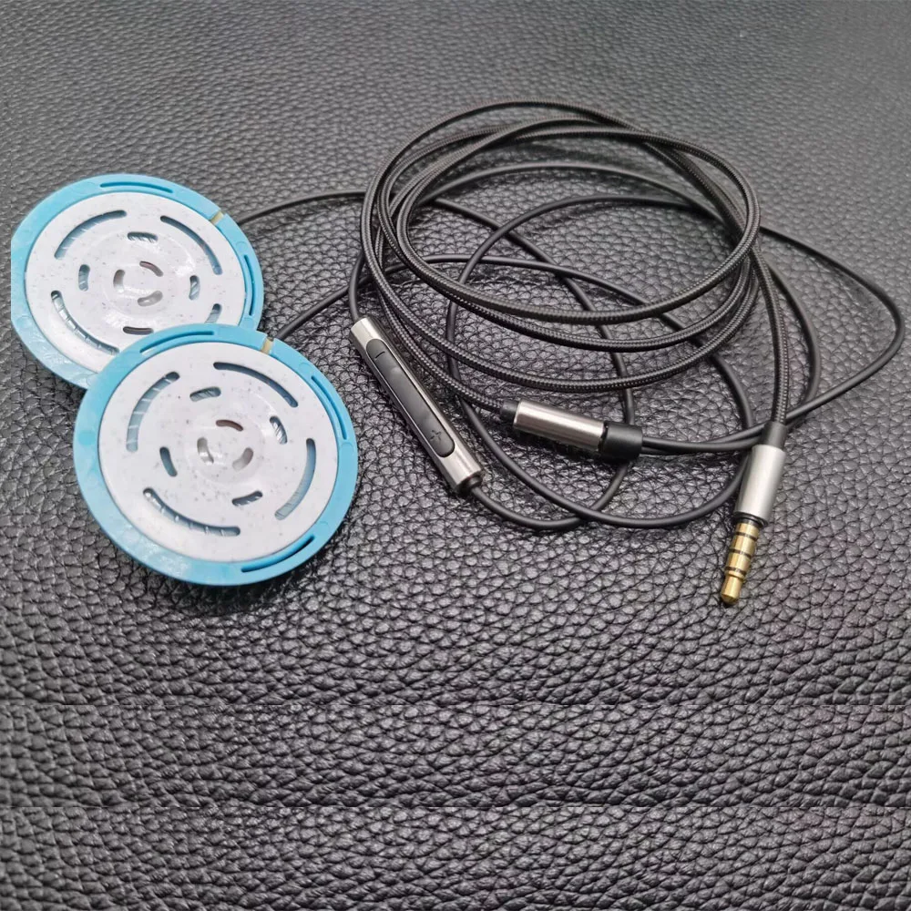 Alto-falante de fone de ouvido + cabo para KOSS PP portátil Portapro Porta-Pro KSC75 KSC35 KPH40 Driver Unidade de som Cabo de 3,5 mm com microfone remoto
