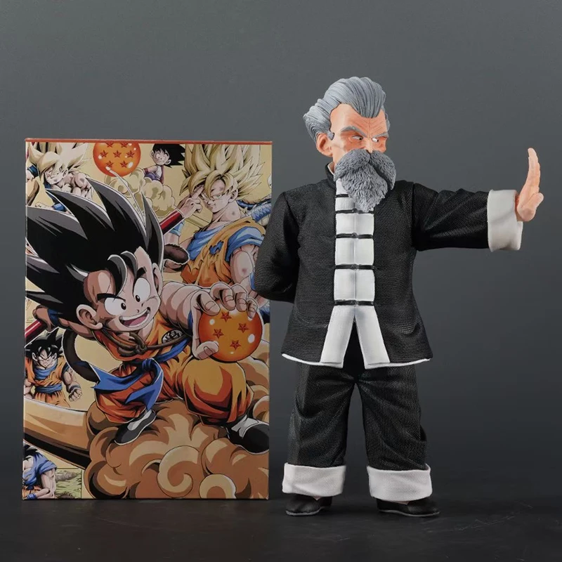 26cm Dragon Ball Figure Master Roshi Figure Kame Sennin Figure Tai Chi Uniforms Roshi Statue Model Collection Ornament Toy Gifts