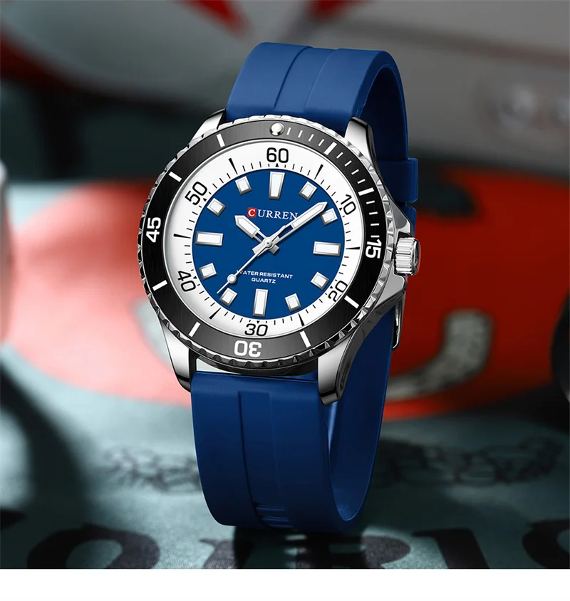 Men's Original Silicone Quartz Watch, Waterproof