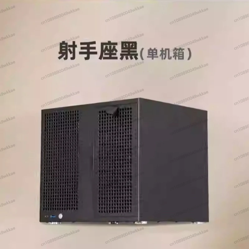 ATX Power Supply,Sagittarius 8-Bay NAS Tower Case with Backplane,MATX,Full-Height PCIe Expansion,Optimized for Synology UNRAID