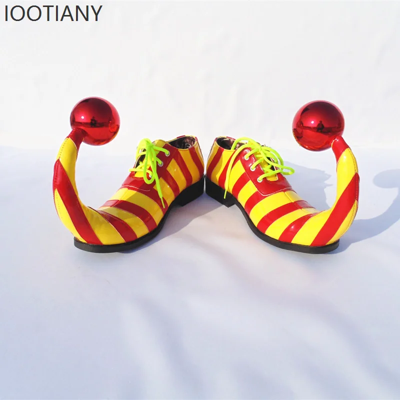 Clown Shoes Performance Magic Props Clown Costume Accessories Performance Pointed Shoes Halloween Circus Funny Anime Shoes 2025