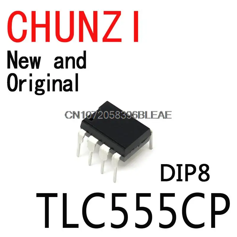 10PCS New and Original TLC555 DIP8 DIP LinCMOSE TIMERS IC TLC555CP 