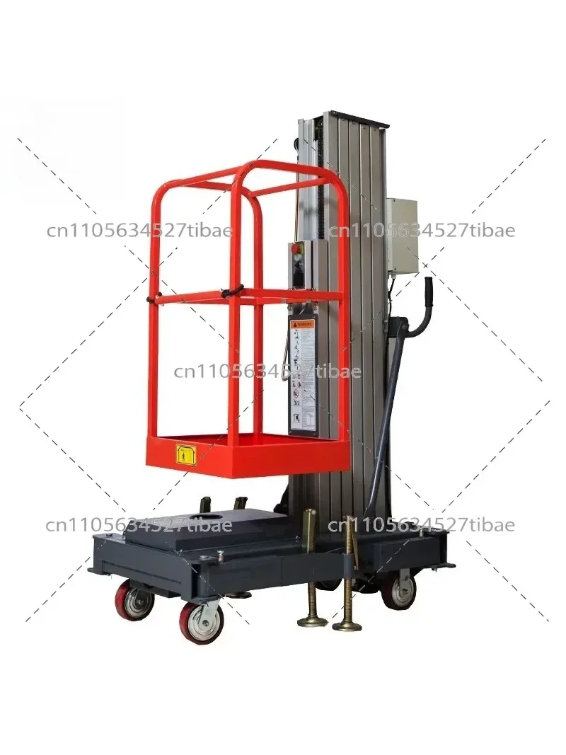 12m Height Hydraulic Aluminum Alloy Aerial Lift Platform for Construction Suspended Scaffolding Portable Work Tower