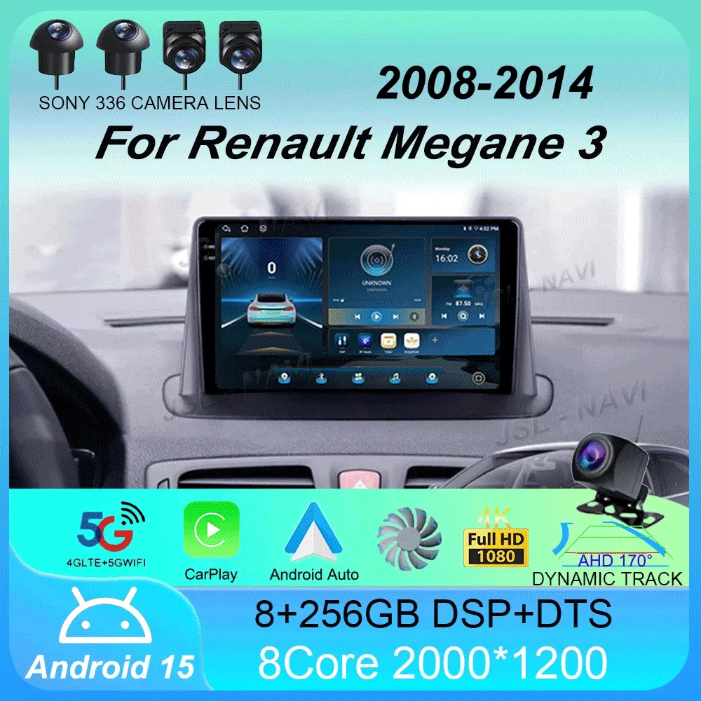 

Car Radio Android 15 Carplay Auto Multimedia Player For Renault Megane 3 Fluence Samsung SM3 2008 - 2014 Stereo 2din Head Unit