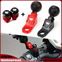 Fit For Royal Enfield Interceptor 650 Bullet/Meteor/Classic 350 500 Motor Ball Head of Rearview Mirror Phone Bracket Fixed Base