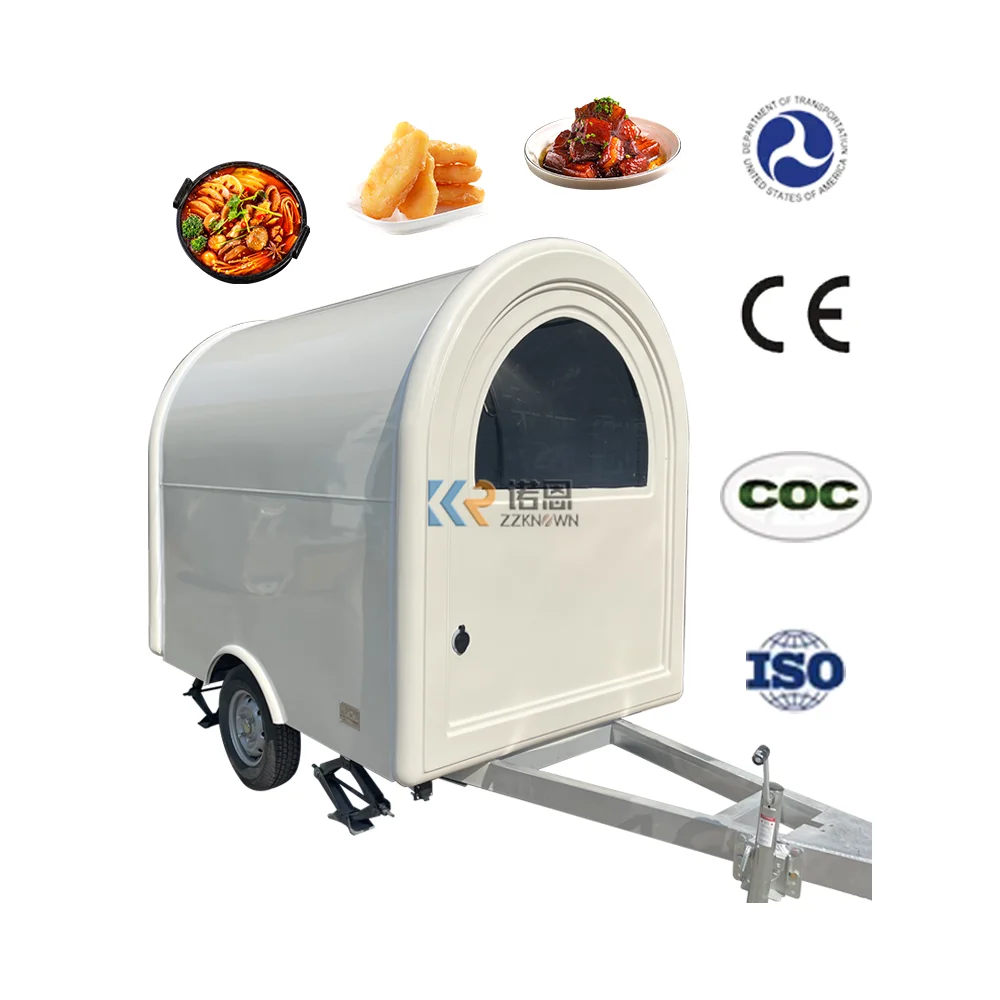 

High Quality Food Trailer Cart Mobile Snack Vending Trailer CE Certified Food Truck for Sale