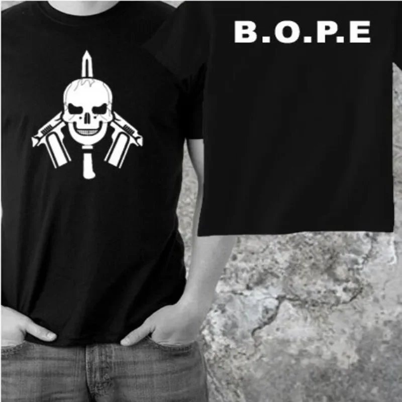 Brazil BOPE NEGRA 2 Special Force Army Men T-Shirt Short Sleeve Casual Cotton O-Neck Summer Shirt
