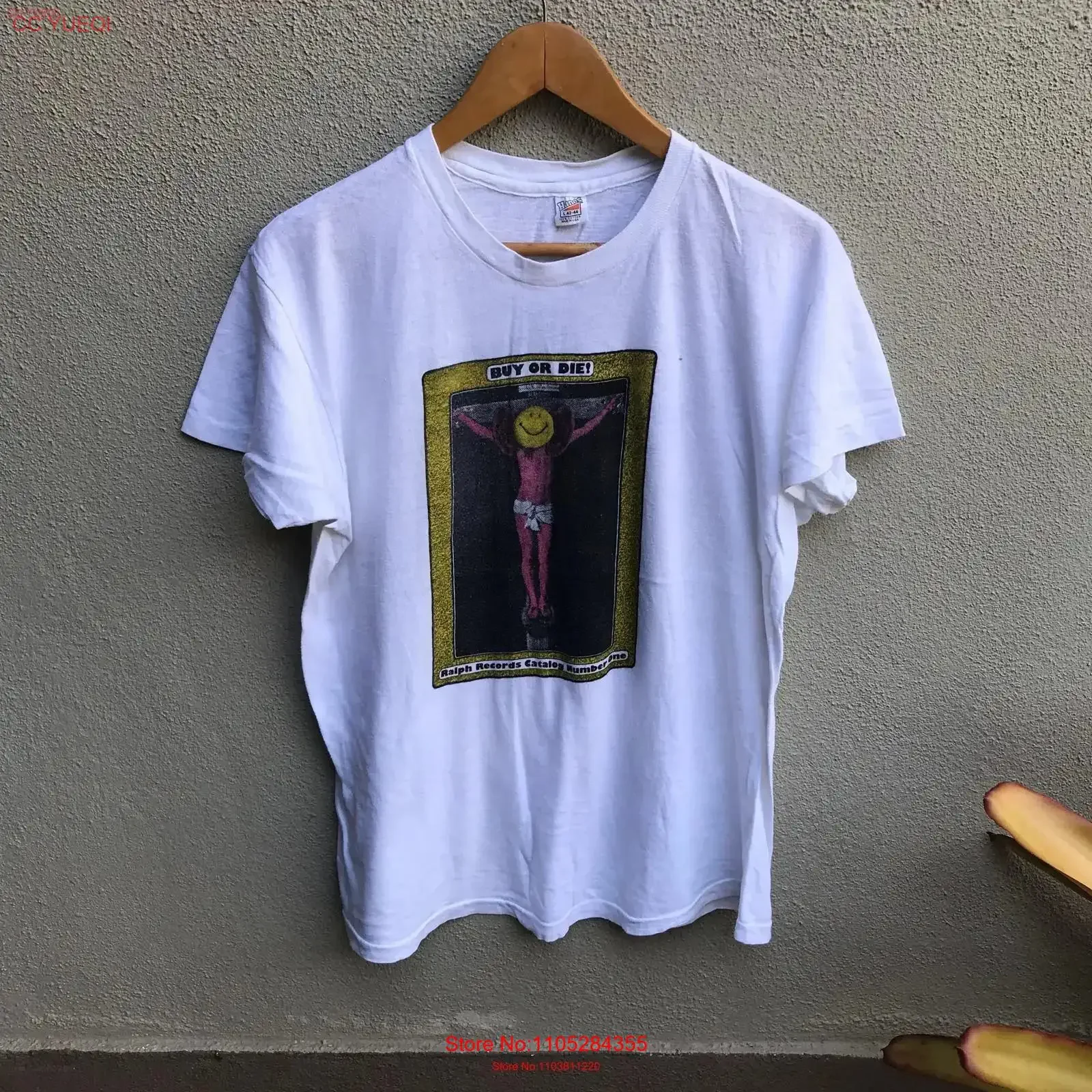 Vintage rare 70s RALPH RECORDS The Residents band art rock tee vintage Washed Slightly Versatile streetwear Breathable homme