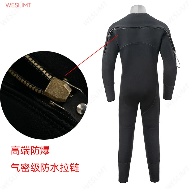 Customized All-dry Wetsuit 5MM One-piece Cold-proof, Waterproof and Warm Underwater Operation Dry Wetsuit