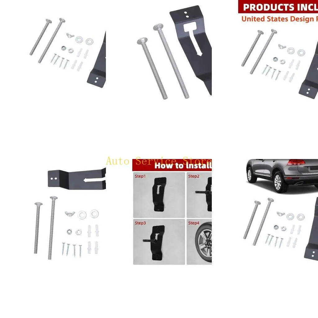 

462A Закрытая опора для колес прицепа. Настенное крепление. Полка для запасного колеса. Удобный аксессуар для хранения. Подходит