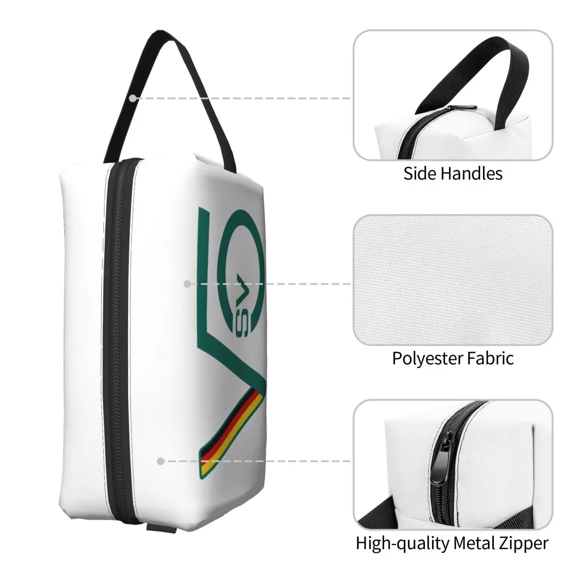 سيباستيان فيتيل شعار SV5 F1 حقيبة مستحضرات تجميل منظم مستحضرات التجميل تخزين Dopp عدة أدوات الزينة حقيبة مستحضرات التجميل للنساء مقلمة التجميل