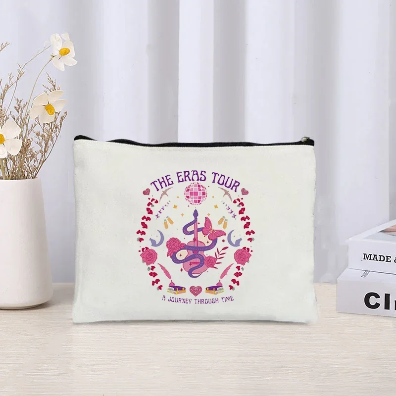 New Album Midnights Popular Singer Memorial Prints Mujer Bolsas 1989 Pouch Bags The Eras Tour pattern Cosmetic Bag Poster