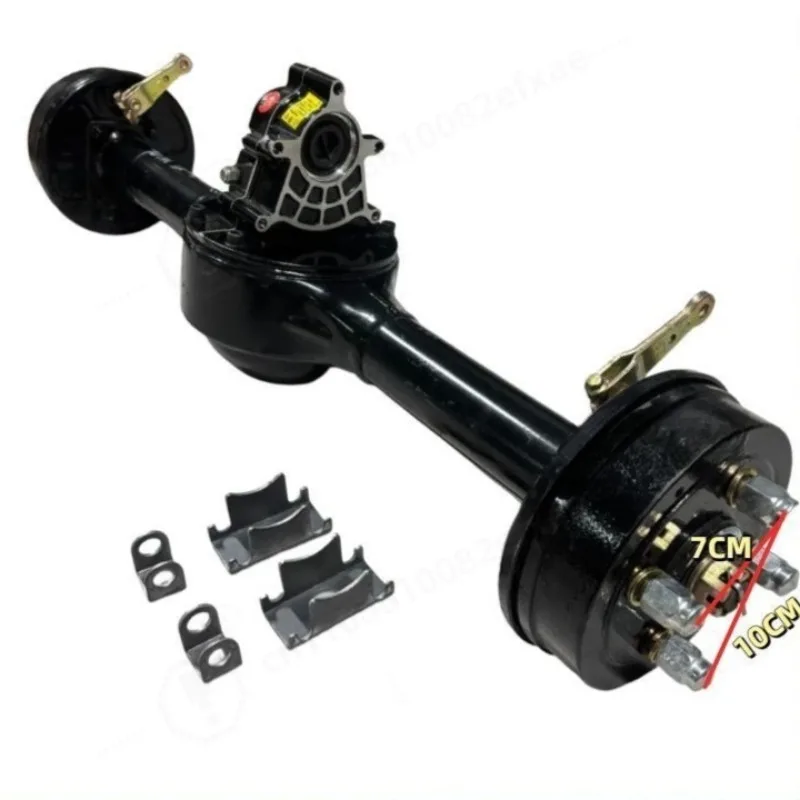 Electric Tricycle Rear Axle Assembly 160‑Drum Brake Non‑shift Rear Bridge For Modification Replacement Parts
