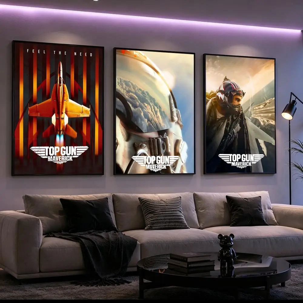 Top Gun Maverick Poster Poster HD Printing Cyberpunk Style Wall Art Home Decor For Gaming Room Living Room Bedroom Gift Idea