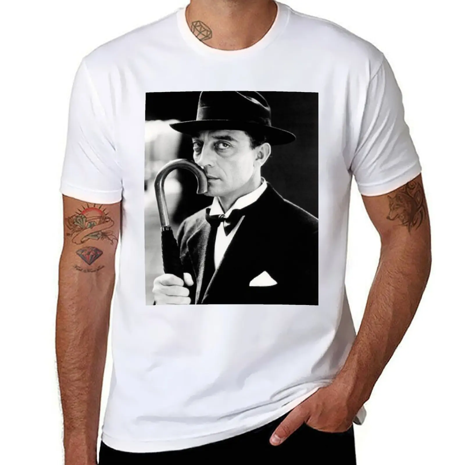 

f buster keaton classic T-Shirt funny t shirts cotton man t shirts for men T-Shirt