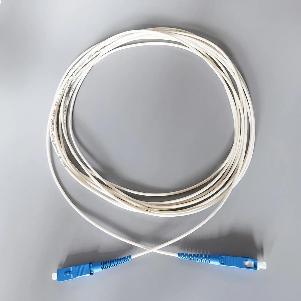 Câble à fibres optiques SC/UPC-SC/UPC 2.0mm FTTH fibre patch rette monomode Simsake câble d'extension d'intérieur 5M/10M Fibra Optica