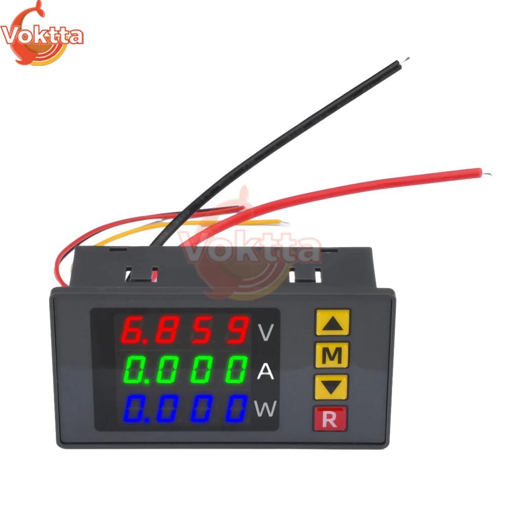 BM730 Digital Voltmeter Ammeter Wattmeter DC0-100V 10A 1000W Voltage Current Detector Tester Energy Meter Power Meter Monitor