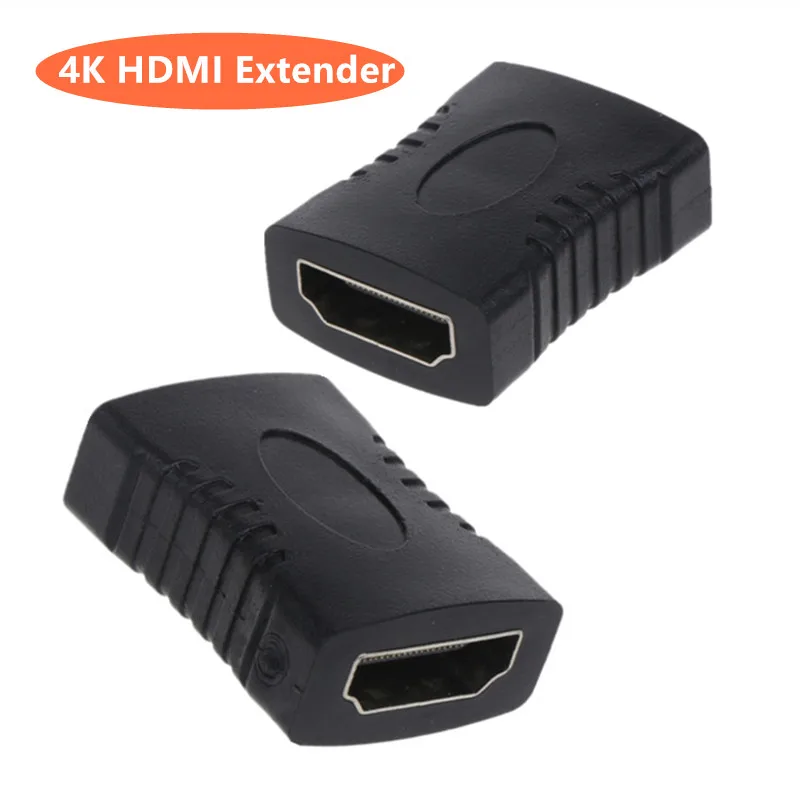 4K HDMI 연장 케이블 (암-암) 컨버터, 모니터/디스플레이/노트북/PS4/3/PC/TV용 오디오 지원 HDMI 연장 어댑터