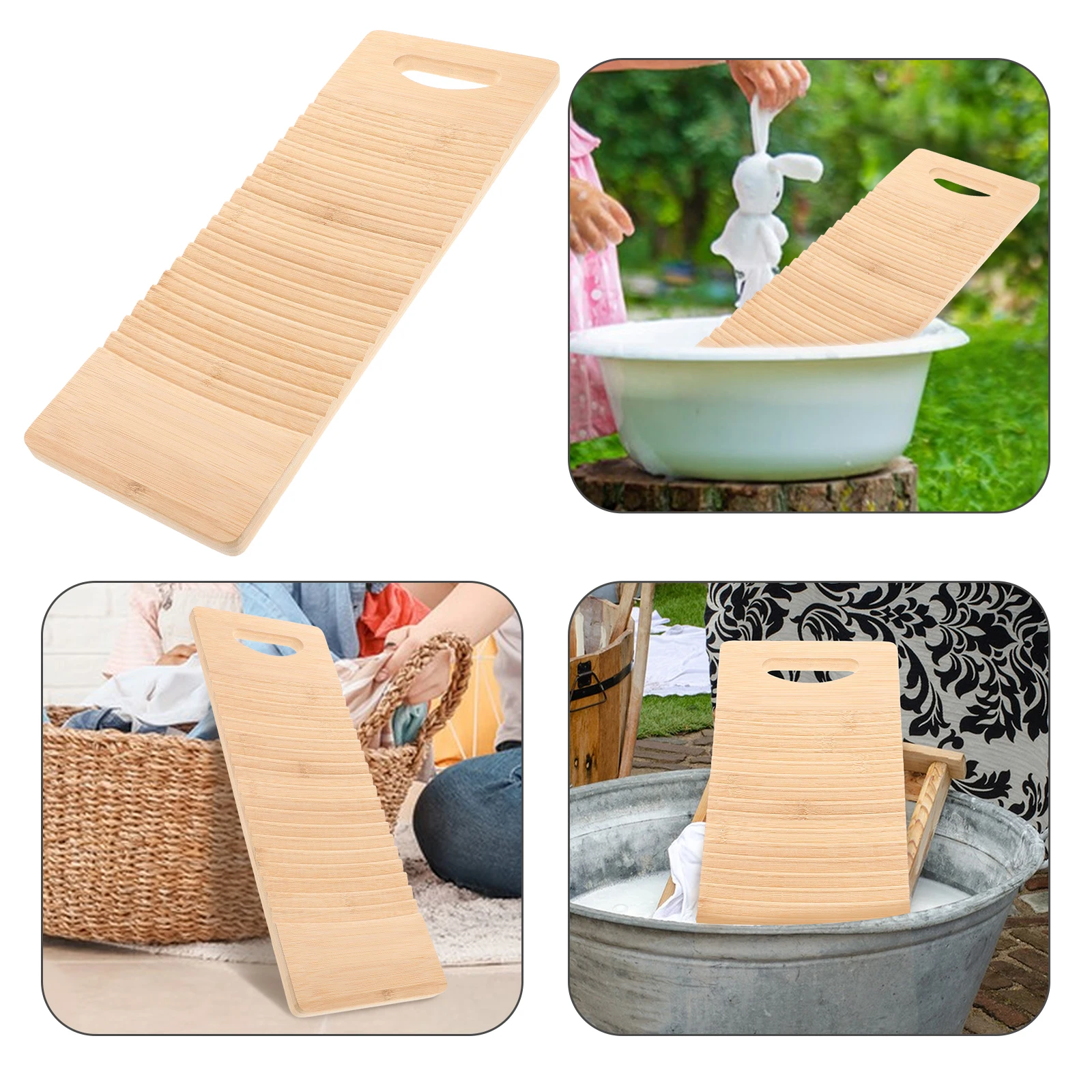 Mini Wood Washboard For Kids Handwashing Clothes Scrubbing Board Portable Laundry Tool Small Travel Outdoor