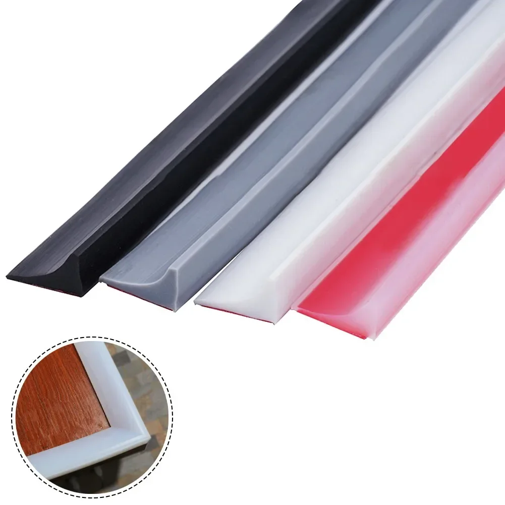 30/50/80/100/200cm Silicone Bathroom Water Barrier Shower Retention Water Barrier Strip Dry Wet Separation Bendable Seal Strip