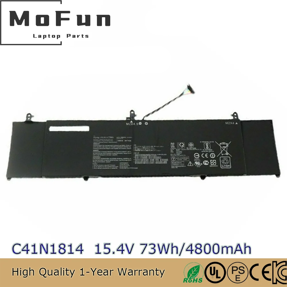 

Original C41N1814 15.4V 73Wh Notebook Battery for Asus BX533FD RX533 RX533FD UX533 UX533FD UX533FN