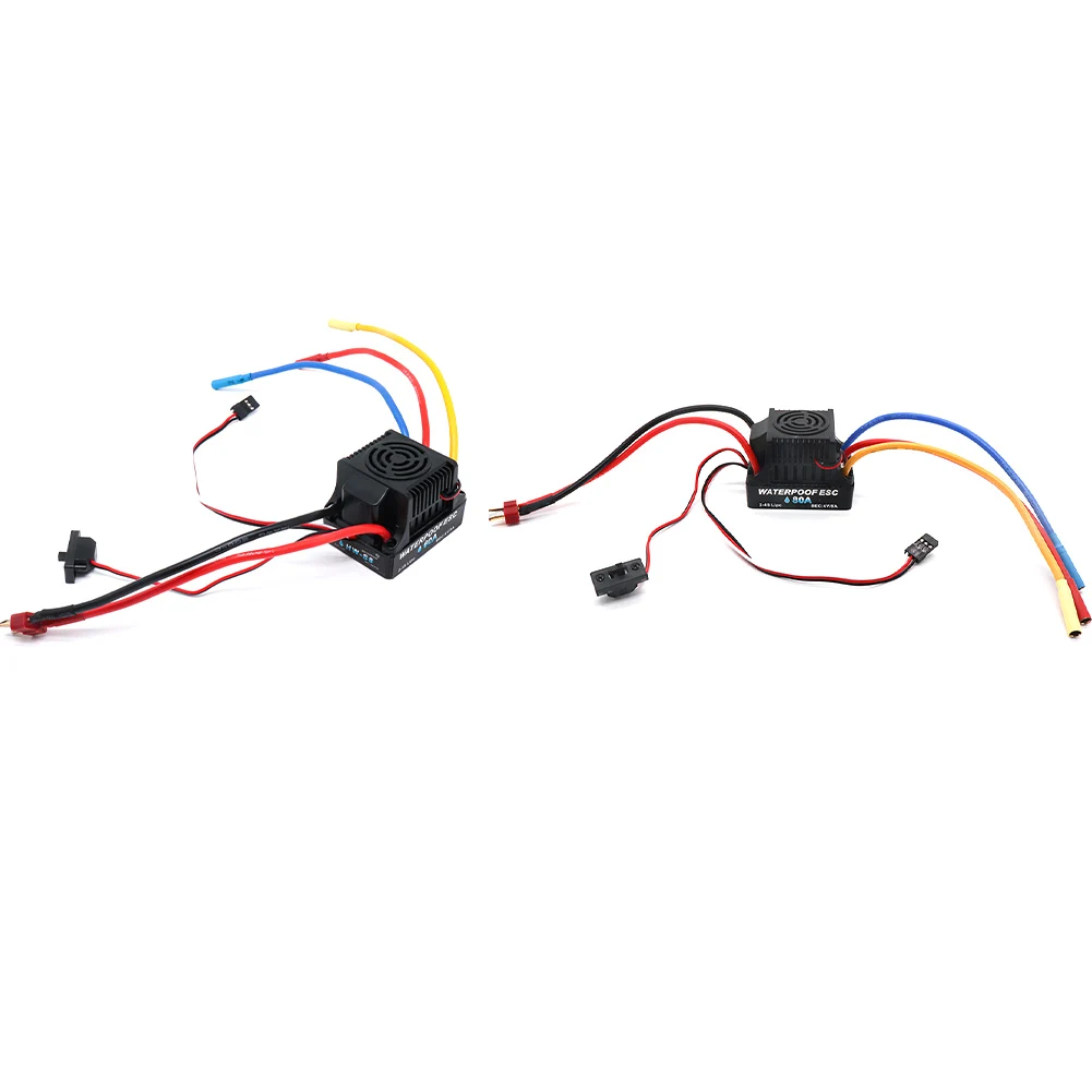 60A/80A Electric Speed Controller Waterproof RC Car Speed Controller Multiple Protection for 1/8 1/10 1:10 RC Off-road Vehicle