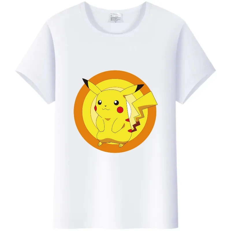 Cute Japanese Anime Pokemon Pikachu t-shirt donna camicie Tees uomo abbigliamento bianco Hippie camicetta divertente maniche corte Plus Size top