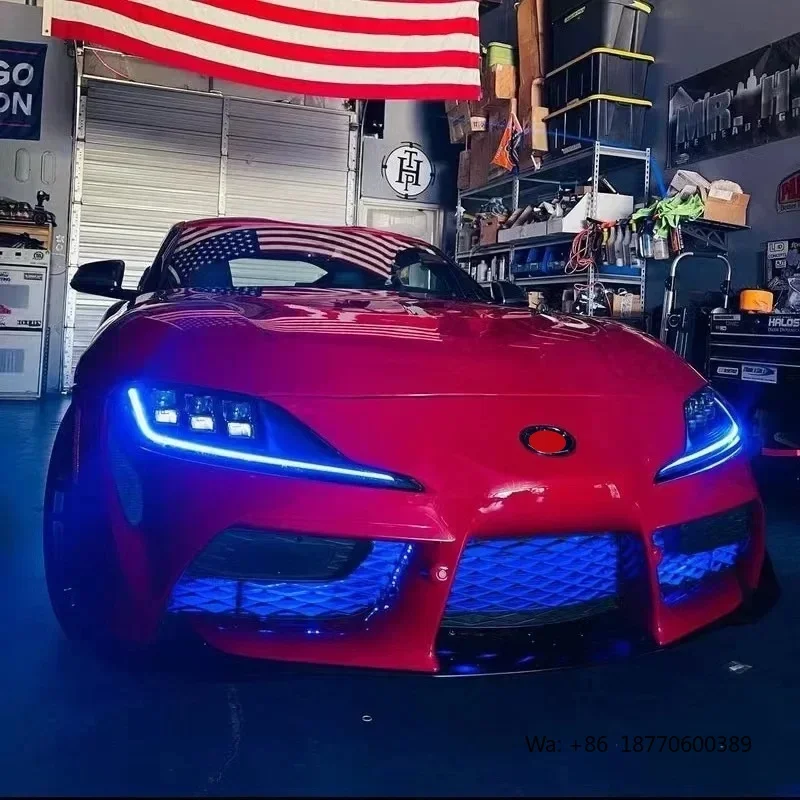New SUPRA MK5 Yellow DRL Modules Red Amber Blue  Daytime Running  Light  for Toyota Supra Yellow DRLS Kit A90 A91 Headlight Auto view 3
