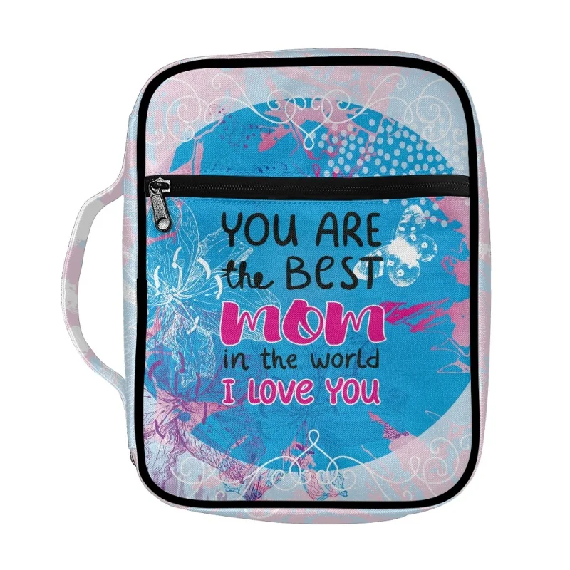 Grande bolsa personalizada para a Bíblia com marcadores para mulheres, estojo portátil para meninas, presente cristão católico, 1pc