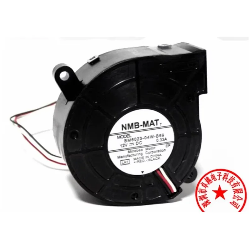 

NMB BM6023-04W-B59 DC 12V 0.33A 60x56x23mm 3-Wire Server Cooling Fan